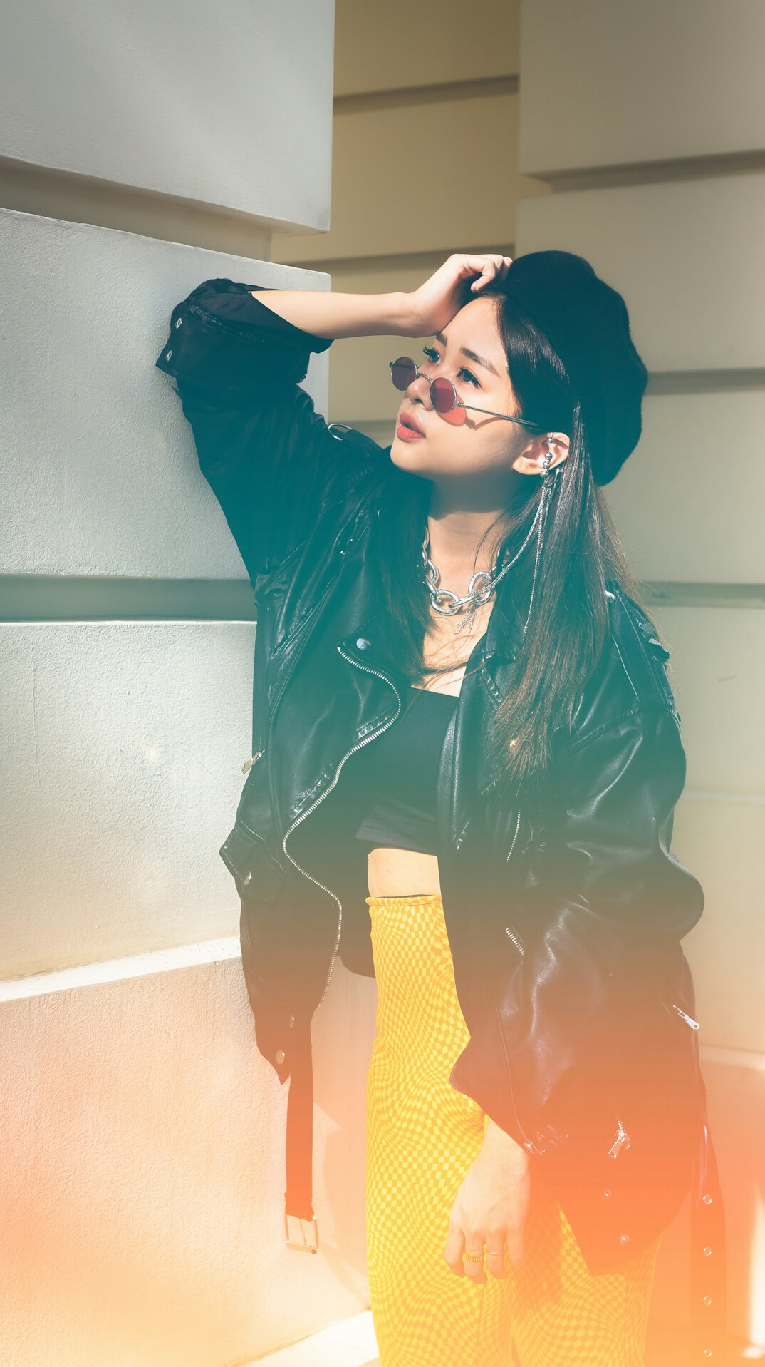 Stylish young woman fashion editor portrait